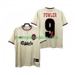 Maglia Liverpool FOWLER 9 1996 1997 Retro Divisa Away Manica Corta ,Uomo