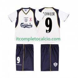 Maglia Liverpool FOWLER 9 LWP 2001 Retro Divisa Away 2002 Manica Corta ,Uomo