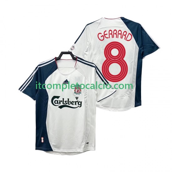 Maglia Liverpool GERRARD 8 Retro Divisa Away 2008 2006 Manica Corta ,Uomo