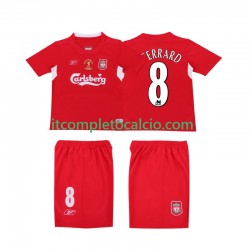 Maglia Liverpool GERRARD 8 LWP 2005 Retro Divisa Home 2004 Manica Corta ,Uomo