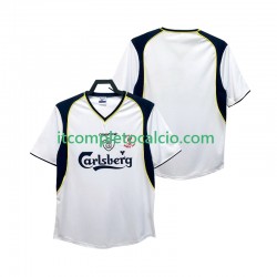 Maglia Liverpool 2001 Retro Divisa Away 2002 Manica Corta ,Uomo