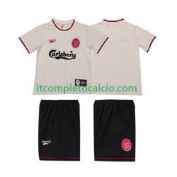 Maglia Liverpool LWP 1996 1997 Retro Divisa Away Manica Corta ,Bambino