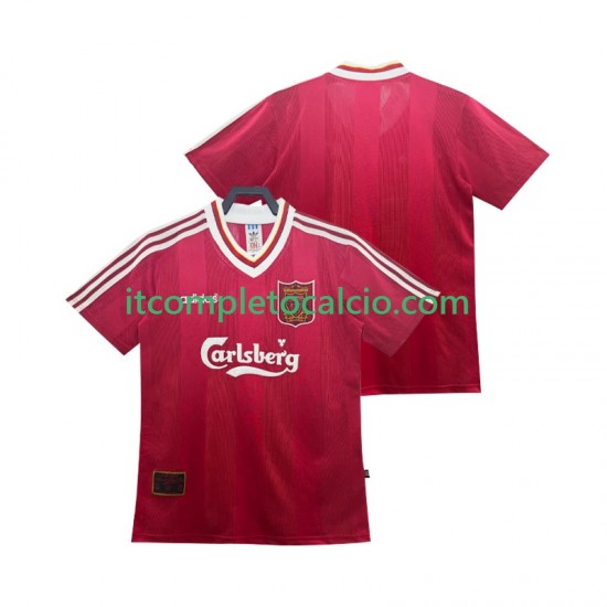 Maglia Liverpool 1995 1996 Retro Divisa Home Manica Corta ,Uomo