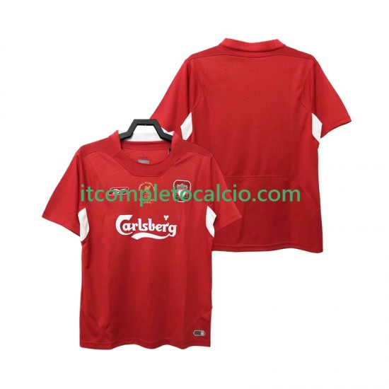 Maglia Liverpool 2005 Retro Divisa Home 2004 Manica Corta ,Uomo