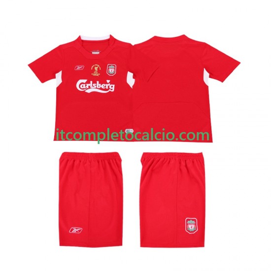 Maglia Liverpool LWP 2005 Retro Divisa Home 2004 Manica Corta ,Uomo