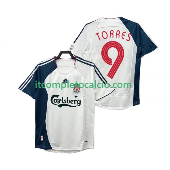 Maglia Liverpool Torres 9 Retro Divisa Away 2008 2006 Manica Corta ,Uomo