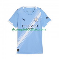 Maglia Manchester City Divisa Home 2025-2026 Manica Corta ,Donna