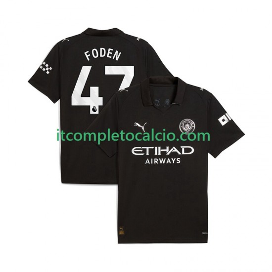 Maglia Manchester City Phil Foden 47 Divisa Away 2025-2026 Manica Corta ,Uomo
