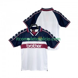 Maglia Manchester City 1997 Retro Divisa Away 1998 Manica Corta ,Uomo