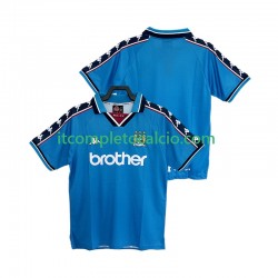 Maglia Manchester City 1997 Retro Divisa Home 1998 Manica Corta ,Uomo