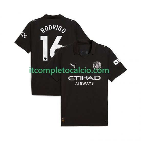 Maglia Manchester City Rodrigo Hernandez 16 Divisa Away 2025-2026 Manica Corta ,Uomo