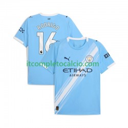 Maglia Manchester City Rodrigo Hernandez 16 Divisa Home 2025-2026 Manica Corta ,Uomo