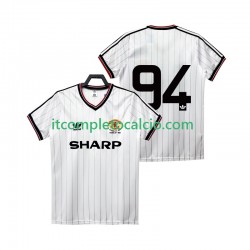 Maglia Manchester United 94 1983 1984 Retro Divisa Away Manica Corta ,Uomo