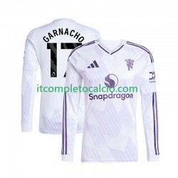 Maglia Manchester United Alejandro Garnacho 17 Divisa Away 2025-2026 Manica Lunga ,Uomo