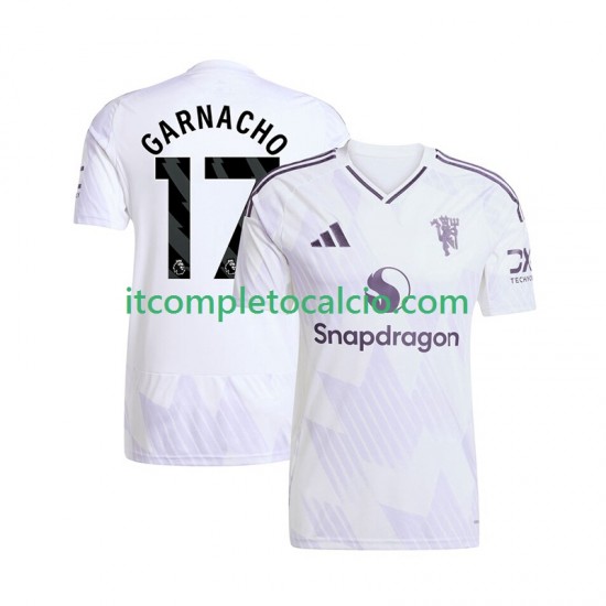 Maglia Manchester United Alejandro Garnacho 17 Divisa Away 2025-2026 Manica Corta ,Uomo