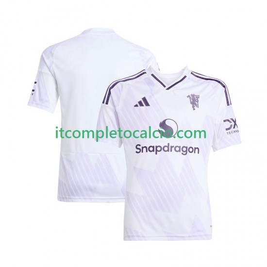 Maglia Manchester United Divisa Away 2025-2026 Manica Corta ,Uomo