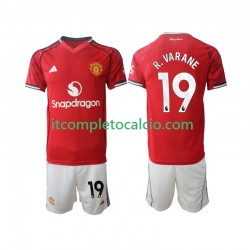 Maglia Manchester United Bryan Mbeumo 19 Divisa Home 2025-2026 Manica Corta ,Bambino
