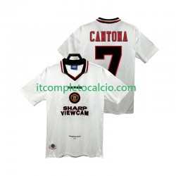 Maglia Manchester United CANTONA 7 1996 1997 Retro Divisa Away Manica Corta ,Uomo