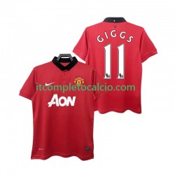 Maglia Manchester United GIGGS 11 2013 2014 Retro Divisa Home Manica Corta ,Uomo