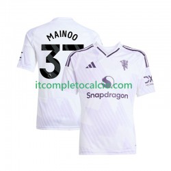 Maglia Manchester United Kobbie Mainoo 37 Divisa Away 2025-2026 Manica Corta ,Uomo