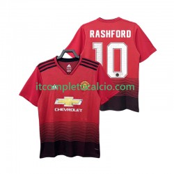 Maglia Manchester United RASHFORD 10 2018 2019 Retro Divisa Home Manica Corta ,Uomo