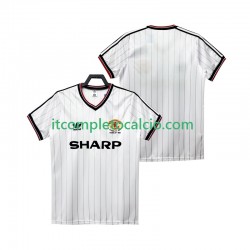 Maglia Manchester United 1983 1984 Retro Divisa Away Manica Corta ,Uomo