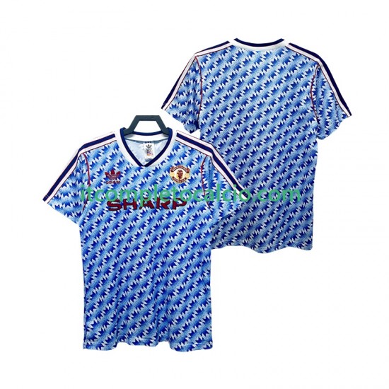 Maglia Manchester United 1990 1992 Retro Divisa Away Manica Corta ,Uomo