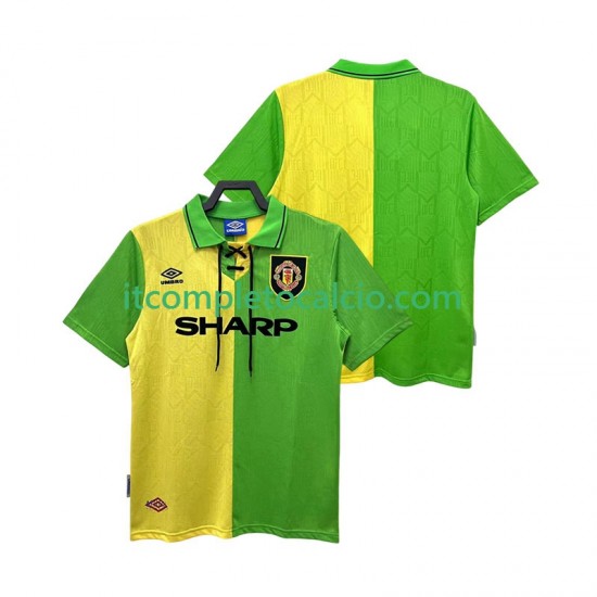 Maglia Manchester United 1992 Retro Divisa Away 1994 Manica Corta ,Uomo