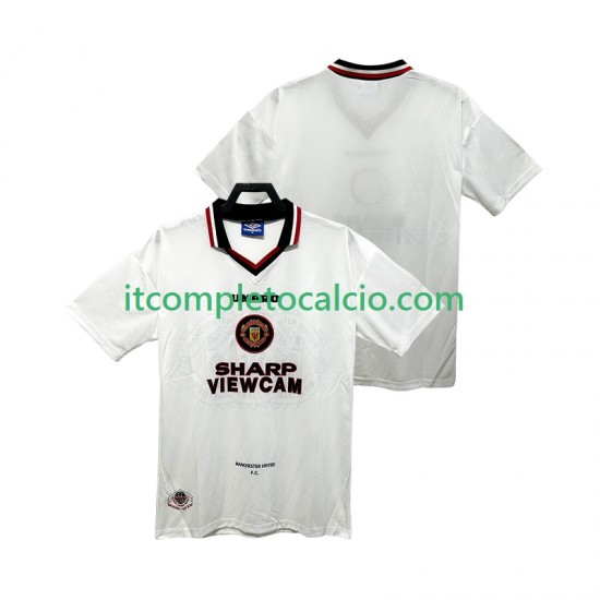 Maglia Manchester United 1996 1997 Retro Divisa Away Manica Corta ,Uomo