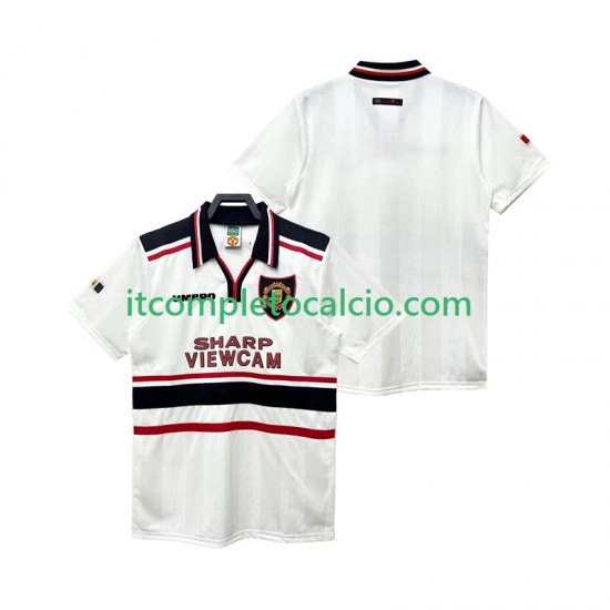 Maglia Manchester United Retro Divisa Away 1998 1999 Manica Corta ,Uomo