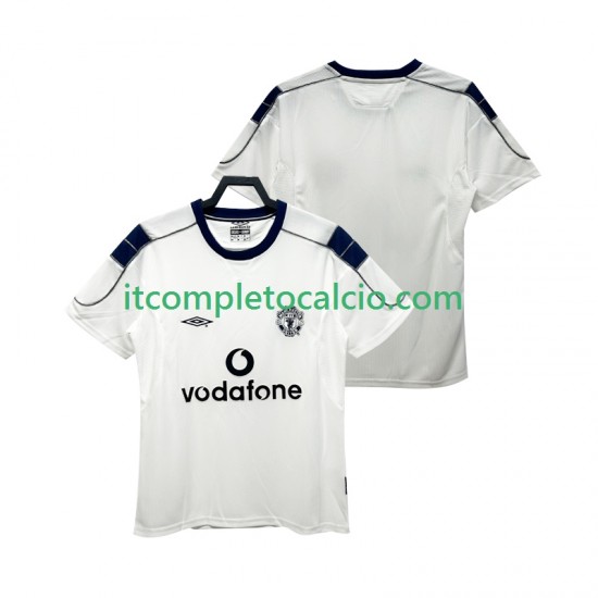 Maglia Manchester United 2000 2001 Retro Divisa Away Manica Corta ,Uomo