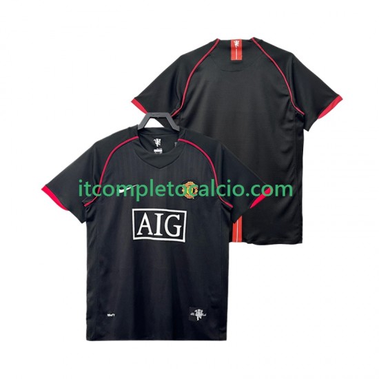 Maglia Manchester United 2007 Retro Divisa Away 2008 Manica Corta ,Uomo