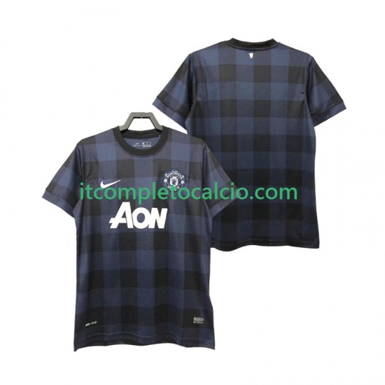 Maglia Manchester United 2013 2014 Retro Divisa Away Manica Corta ,Uomo
