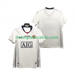 Maglia Manchester United Champions League 2009 Retro Divisa Away 2008 Manica Corta ,Uomo