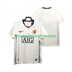Maglia Manchester United Premier League 2009 Retro Divisa Away 2008 Manica Corta ,Uomo