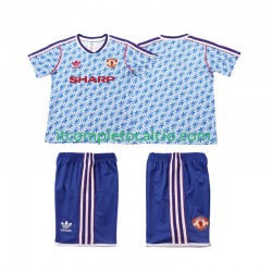 Maglia Manchester United 1990 1992 Retro Divisa Away Manica Corta ,Bambino