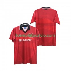 Maglia Manchester United 1996 Retro Divisa Home 1994 Manica Corta ,Uomo