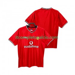 Maglia Manchester United 2000 Retro Divisa Home 2002 Manica Corta ,Uomo