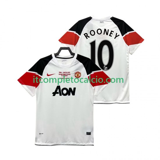 Maglia Manchester United Rooney 10 Champions League 2012 Retro Terza Divisa 2011 Manica Corta ,Uomo