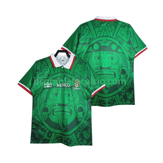 Maglia Messico Retro Divisa Home 1998 Manica Corta ,Uomo