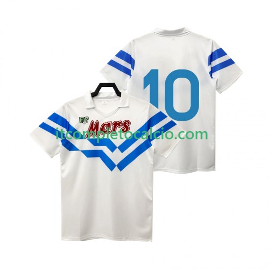 Maglia Napoli 10 1988 1989 Retro Divisa Away Manica Corta ,Uomo