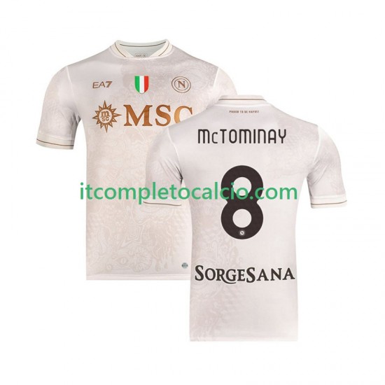 Maglia Napoli Scott McTominay 8 Divisa Away 2025-2026 Manica Corta ,Uomo