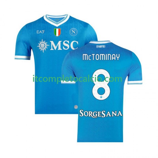 Maglia Napoli Scott McTominay 8 Divisa Home 2025-2026 Manica Corta ,Uomo