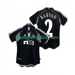 Maglia Newcastle United BARTON 2 2000 2001 Retro Divisa Away Manica Corta ,Uomo