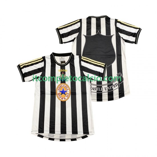 Maglia Newcastle United 1997 Retro Divisa Home 1999 Manica Corta ,Uomo