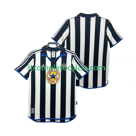 Maglia Newcastle United 2000 Retro Divisa Home 1999 Manica Corta ,Uomo