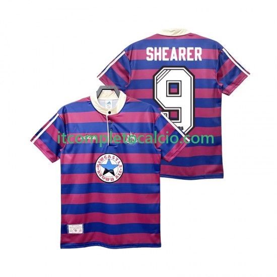 Maglia Newcastle United SHEARER 9 1995 1997 Retro Divisa Away Manica Corta ,Uomo