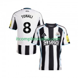 Maglia Newcastle United Sandro Tonali 8 Divisa Home 2025-2026 Manica Corta ,Uomo
