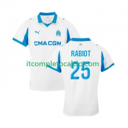 Maglia Olympique de Marseille Adrien Rabiot 25 Divisa Home 2025-2026 Manica Corta ,Uomo