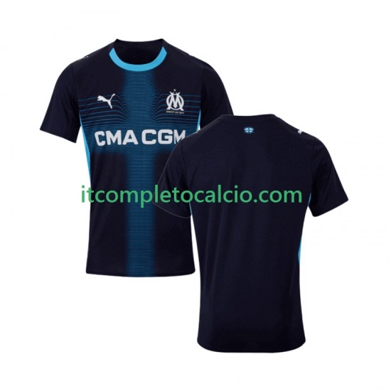 Maglia Olympique de Marseille Divisa Away 2025-2026 Manica Corta ,Uomo